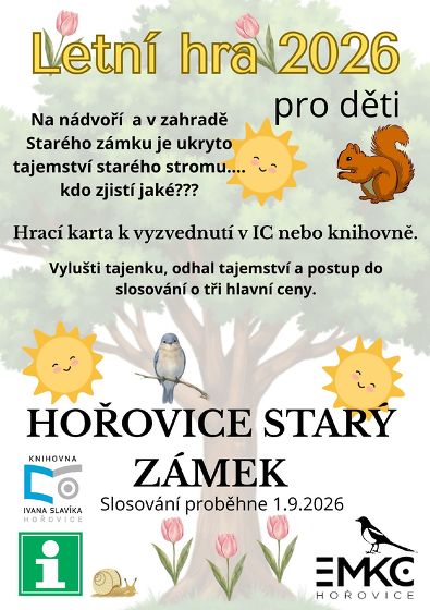 Plakát události Letní hra pro děti na nádvoří Starého zámku