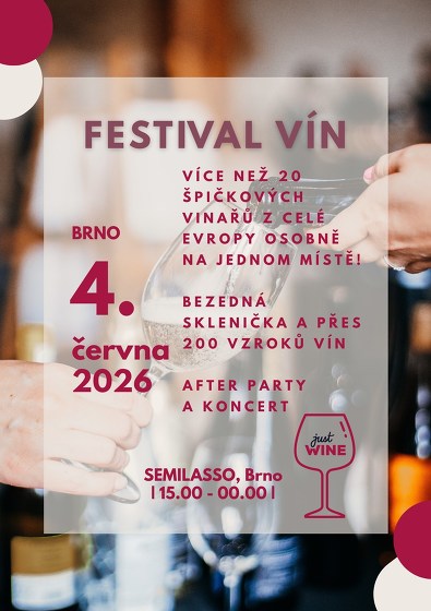 Plakát události Festival vín by justWINE