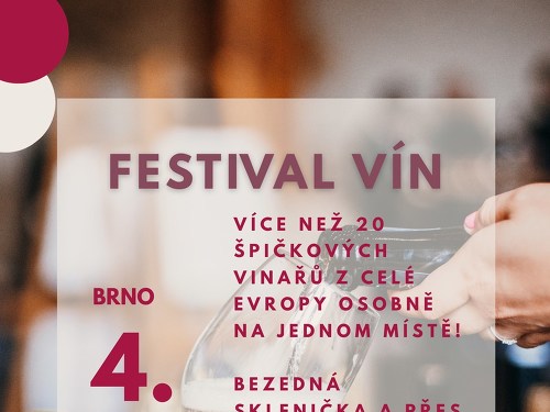 Plakát události Festival vín by justWINE