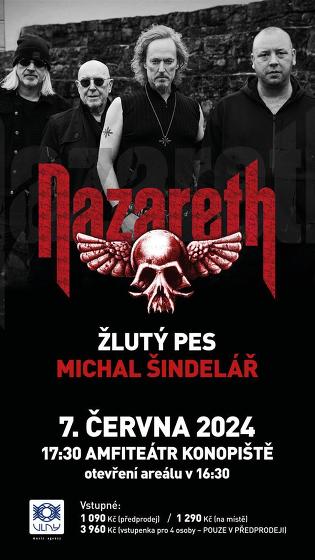 Plakát události Nazareth, Žlutý pes, Michal Šindelář