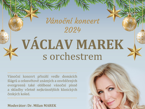 Plakát události Vánoční koncert 2024 - Václav Marek s orchestrem