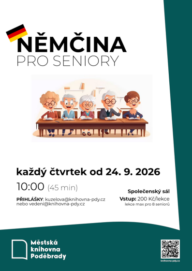 Plakát události Němčina pro seniory