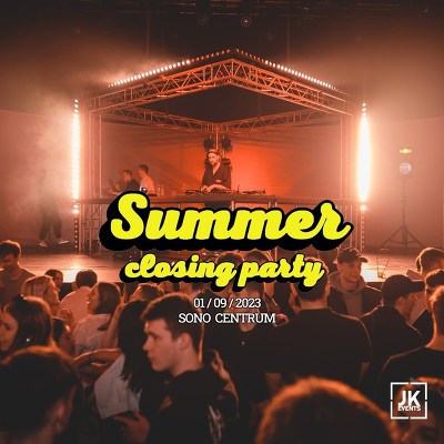 Plakát události Summer Closing Party (V.I.P. vstupenky)