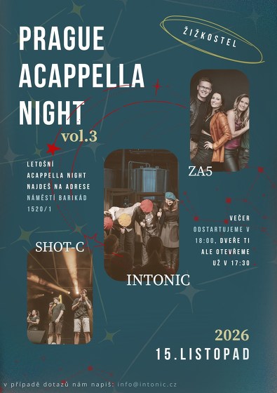 Plakát události Prague Acappella Night vol. 3