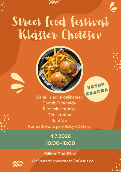 Plakát události Street food festival Klášter Chotěšov