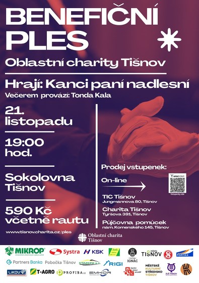 Plakát události Benefiční ples Oblastní charity Tišnov 2026