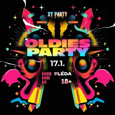 Plakát události Oldies Párty na Flédě