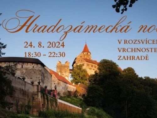 Plakát události Hradozámecká noc na Pernštejně