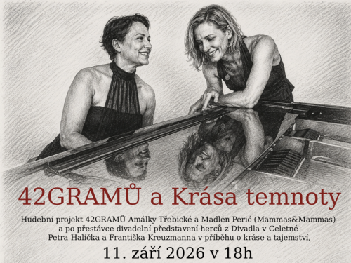 Plakát události 42GRAMŮ a Krása temnoty