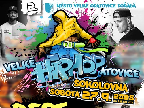 Plakát události Velké HIPHOPatovice 2025