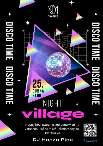 Plakát události Disko Night Village Dražice