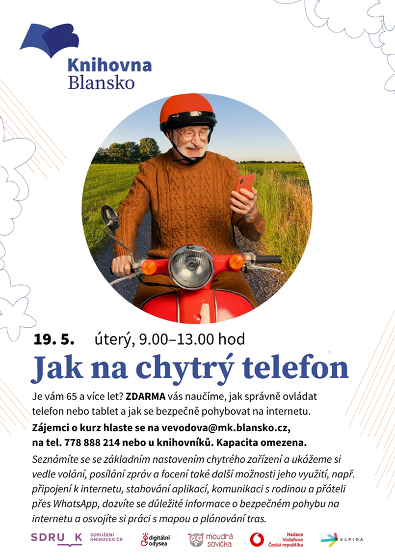 Plakát události Digitální odysea: Jak na chytrý telefon I.