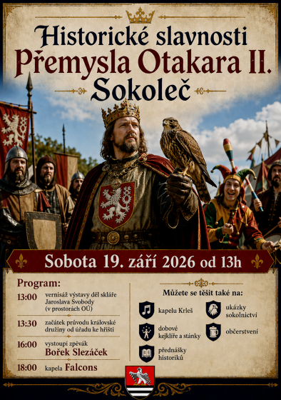 Plakát události Historické slavnosti Přemysla Otakara II.