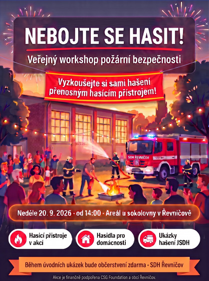 Plakát události Veřejný workshop požární bezpečnosti