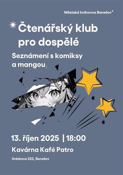 Plakát události Čtenářský klub pro dospělé