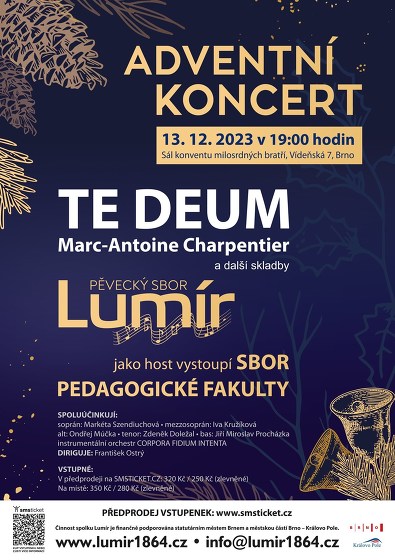 Plakát události Adventní koncert sboru Lumír 2023