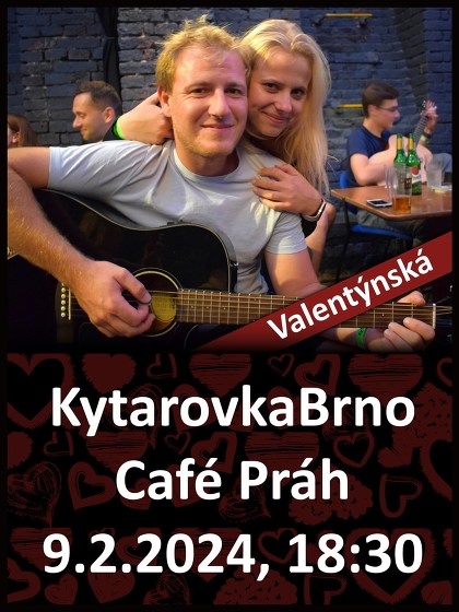 Plakát události Valentýnská KytarovkaBrno v Café Práh