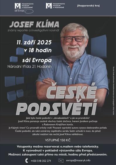 Plakát události Josef Klíma, České podsvětí