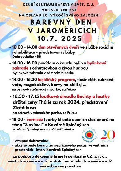 Plakát události Barevný den v Jaroměřicích