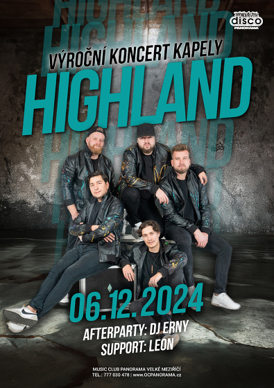 Plakát události HIGHLAND (výroční koncert)