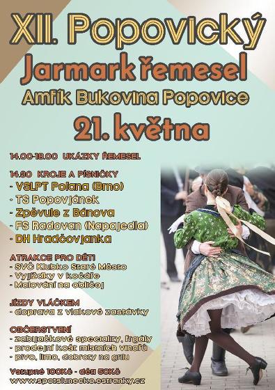 Plakát události XII. Popovický jarmark řemesel