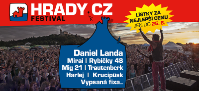 Plakát události Hrady CZ na hradu Veveří