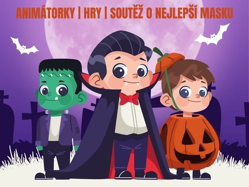 Plakát události Halloweenská kostýmová party - pro děti