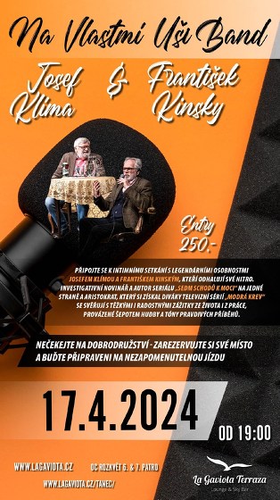 Plakát události Na Vlastní Uši Band - Josef Klíma & František Kinský