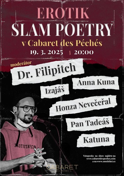 Plakát události EROTIK Slam Poetry