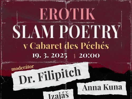 Plakát události EROTIK Slam Poetry
