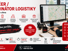 JASO-DISTRIBUTOR, spol. s r.o. nabízí práci na pozici Dispečer / Koordinátor logistiky - JASO centrála Střelice u Brna v obci Střelice