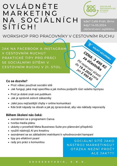 Plakát události Workshop - Ovládněte marketing na sociálních sítích