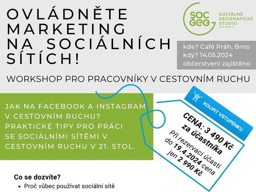 Plakát události Workshop - Ovládněte marketing na sociálních sítích