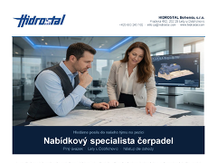 Hidrostal Bohemia nabízí práci na pozici Nabídkový inženýr čerpadel v obci Lety