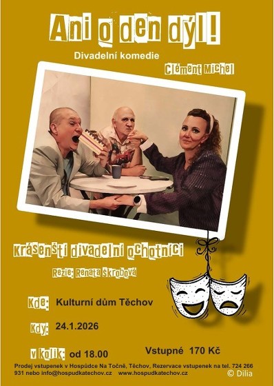 Plakát události Ani o den dýl! Divadelní komedie