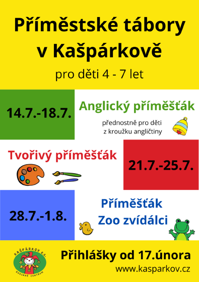 Plakát události Příměšťáky v Kašpárkově