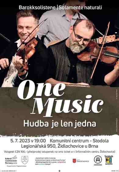 Plakát události One Music Hudba je jen jedna