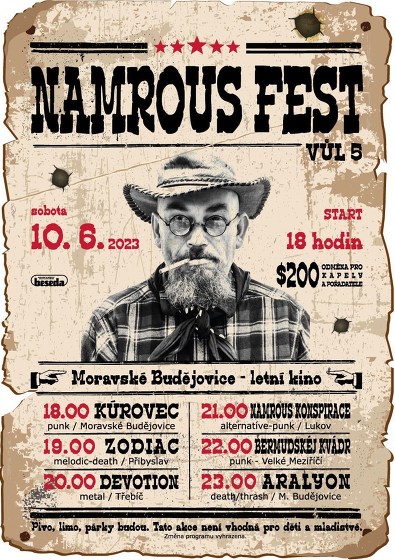 Plakát události Namrous Fest Vůl. 5