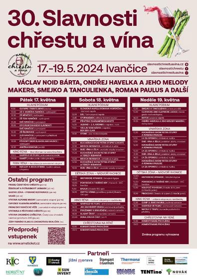 Plakát události 30. Slavnosti chřestu a vína v Ivančicích