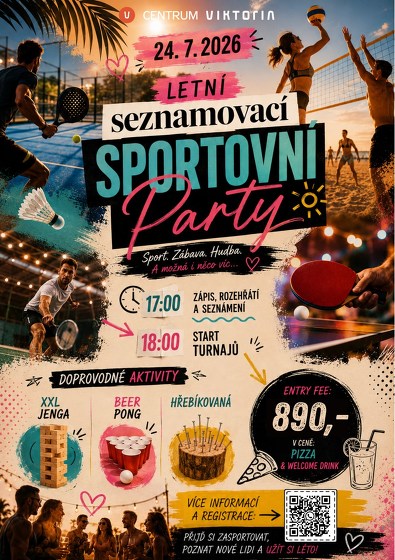 Plakát události Letní seznamovací sportovní párty