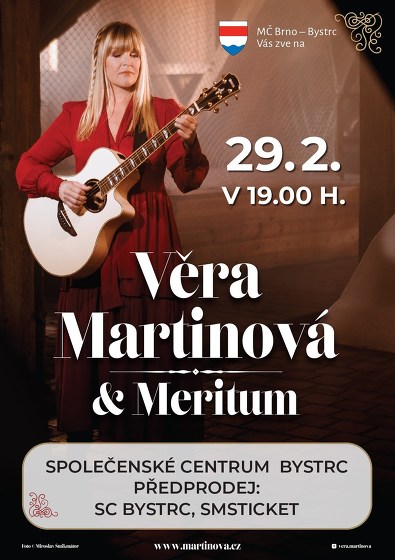 Plakát události Věra Martinová a Meritum
