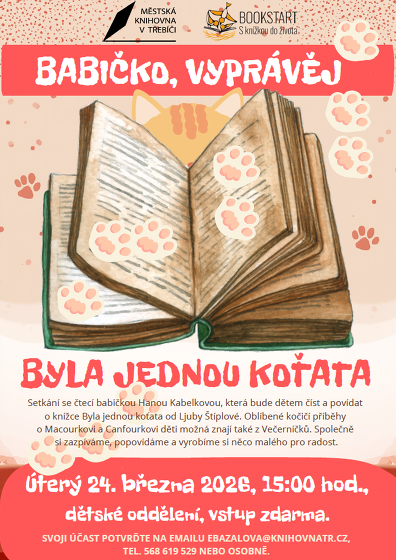 Plakát události Bookstart – S knížkou do života / Byla jednou koťata