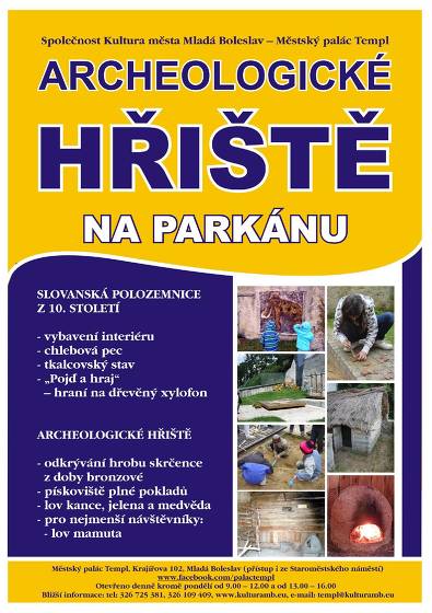 Plakát události Archeologické hřiště na parkánu v Templu
