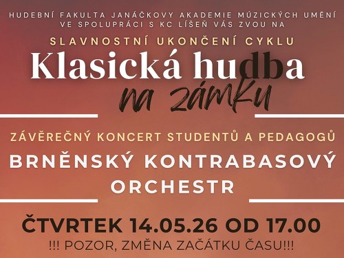 Plakát události Klasická hudba na zámku - Slavnostní závěrečný koncert