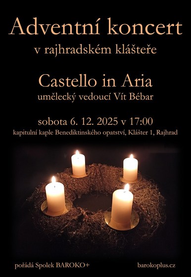 Plakát události Adventní koncert Castello in Aria