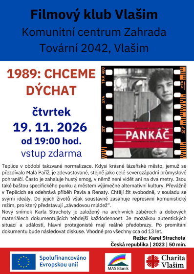 Plakát události 1989: Chceme dýchat