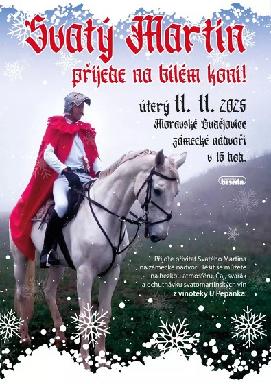 Plakát události Svatý Martin přijede na bílém koni