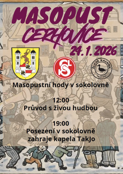 Plakát události Masopust Cerhovice