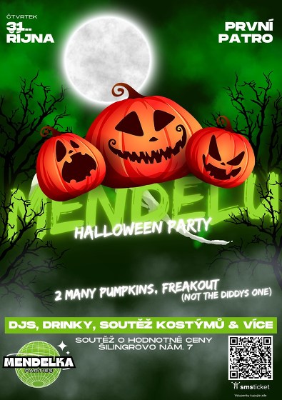 Plakát události Halloween Party by Mendelka Parties & EIVB