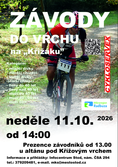 Plakát události Závody do vrchu na Křižáku